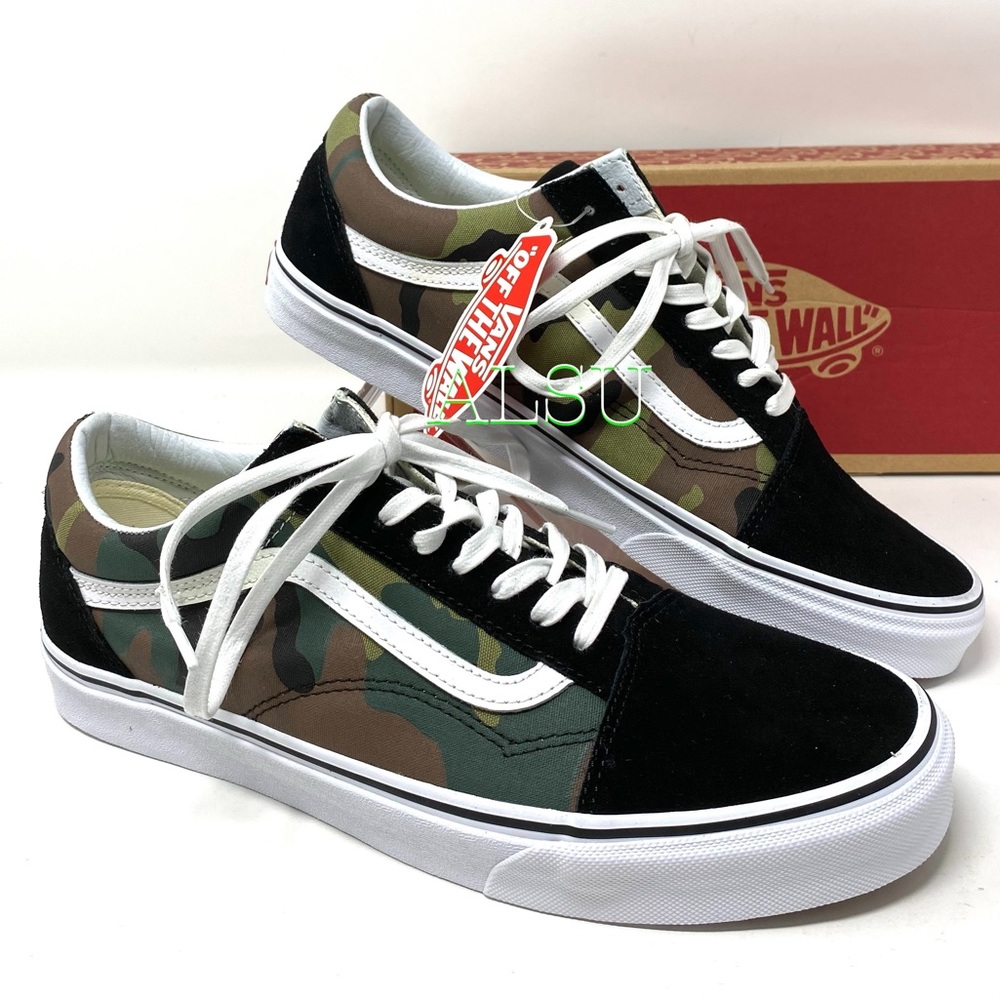 VANS Old Skool Woodland Camo Men’s Sneakers Canvas - Picture 3 of 11